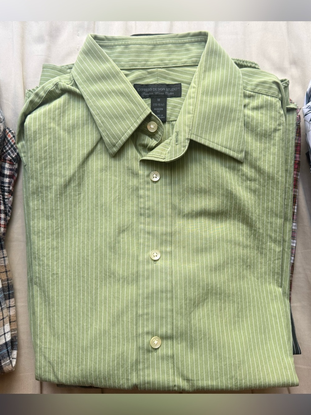 Pinstripe Dress Shirt - Medium EXPRESS